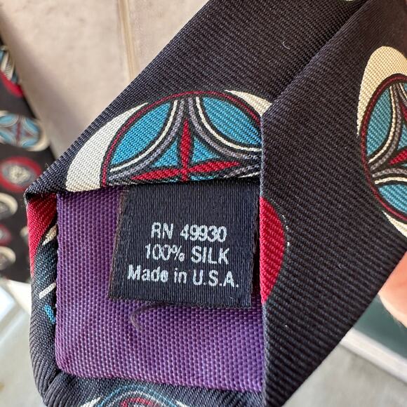 Lot of 5 Vintage 100% Silk Ties: Guy Laroche Polo Ralph Lauren, Alexander Julian - Picture 10 of 16